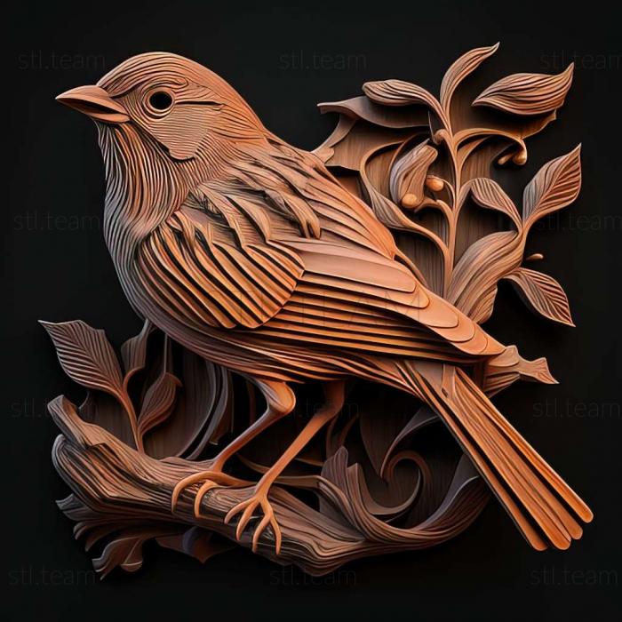 3D model sparrow (STL)